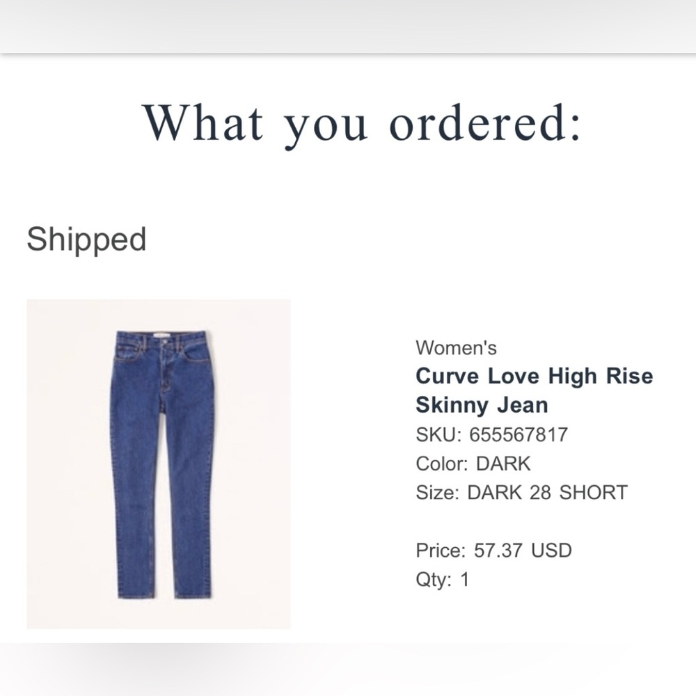 Abercrombie & Fitch Women's High Rise Skinny Jeans - Dark Blue